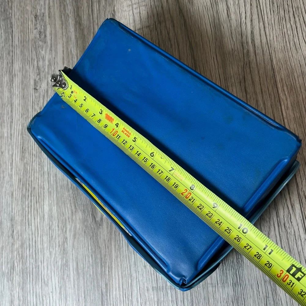Matchbox Carry Case Kids OS Blue 1976 Vintage 24‎ Model Vinyl Storage Box Lesney